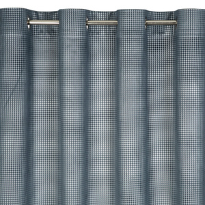 Velvet Darcy Curtain 140 x 250 Spillover Navy Blue
