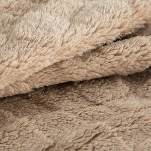 Blanket 70 x 160 Stamped Plush Nancy C.Beige