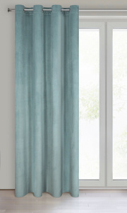 Curtain 140 x 250 Decorative Velvet Melanie Sage