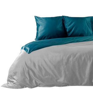 Bedding 180 x 200 3cz Satin Nova3 J.Grey + Turquoise