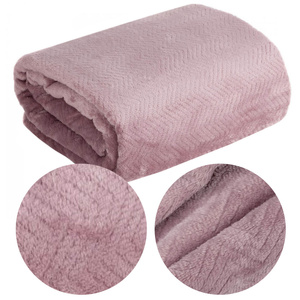 Blanket 70 x 160 Microfiber Design Cindy5 Heather