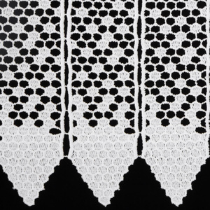 Decorative Curtain Ola 30 x 150 White Buttons
