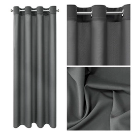 Rita Decorative Curtain 140 x 250 Przel Graphite
