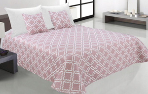 Quilted Clover Powder 200 x 220 Bedspread