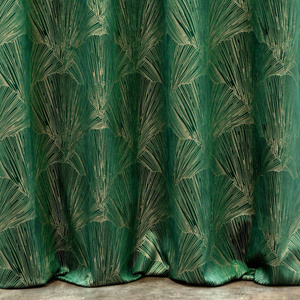Pierre Cardin Goja Velvet Curtain 140 x 250 Green