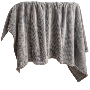 Blanket 200 x 220 Plush Microfiber Willy Graphite
