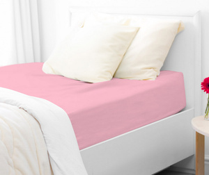 Jersey Bed Sheet with Eraser 012_D Light Pink 160x200