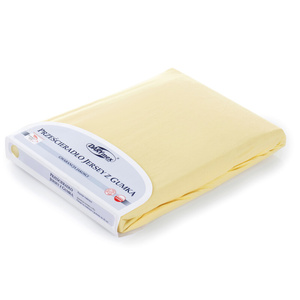 Jersey sheet with elastic 004_D Bright Yellow 60x120