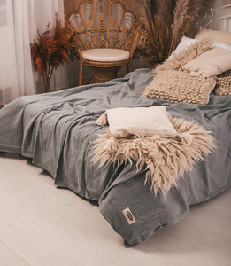 240 x 210 Decorative Muslin Bedspread 44