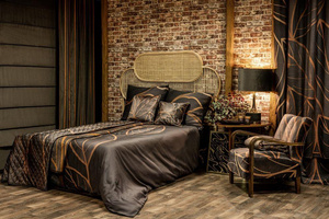 Blanket 150 x 200 Microfiber Alisma2 Br+Beige