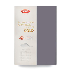 Bed sheet 190 x 200 Satin with Eraser Gold 44