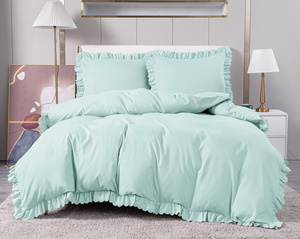 Bedding set 160 x 200 3 pieces with Ruffle Jowita 11