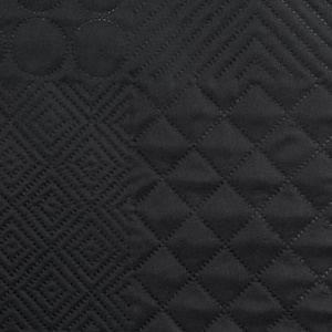 170 x 210 Quilted Decorative Bedspread Boni5 Black