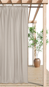 Curtain 140 x 250 Garden on Tape Gaia Taupe
