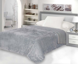 Double Sided Capri Grey 200x220 Bedspread