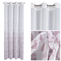 Curtain 140 x 250 Decorative Noemi Bia+Fiol
