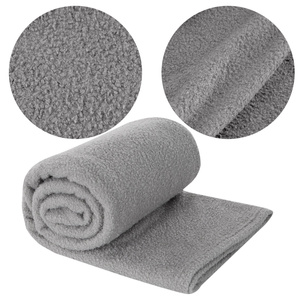 Blanket 150 x 200 Microfiber Boucle Boucle Silver