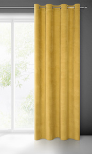 Curtain 140 x 250 Decorative Velvet Milo Honey