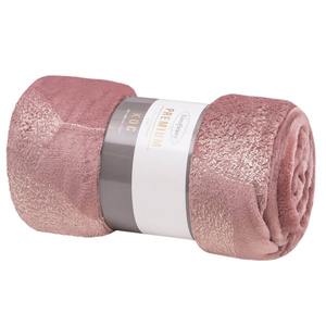 BLANKET 150 X 200 MICROFIBER GINKO2 PINK