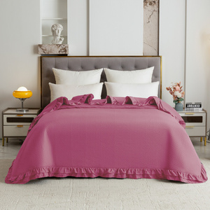 Quilted Bedspread 170 x 210 with Ruffle Rosella 10