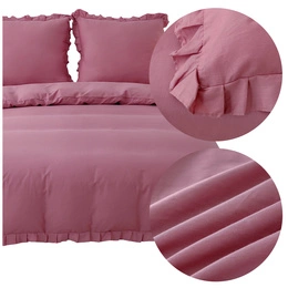 Bedding set 160 x 200 3 pieces Cotton with Ruffle Lynda 05