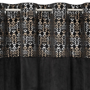 Curtain 140 x 250 Decorative Liza Black+Gold