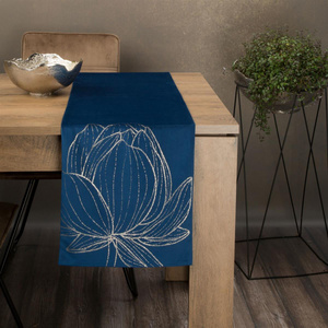 Runner 35 x 180 Decorative Velvet Blink12 Navy Blue
