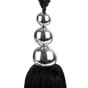 Decorative Cord for Curtains 60 x 26 Emilia Black