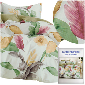 Bedding 160 x 200 3 pcs Cotton Satin no. A1804