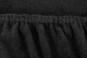 Terry sheet with elastic 002_D Black 120x200