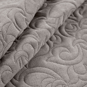 Quilted Decorative Bedspread 200 x 220 Len4 Gray