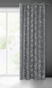 Curtain 140 x 250 Decorative Livia Steel Splits