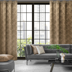 Pierre Cardin Goja Velvet Curtain 140 x 250 Coffee