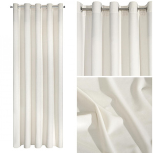 Curtain 140 x 250 Decorative Villa Spun Cream