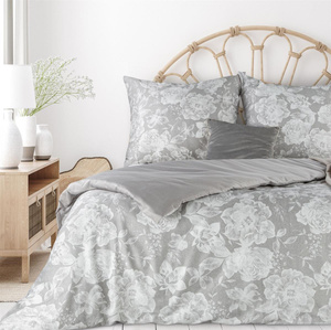 Bedding 160 x 200 3pc Macosatin Seville1 J.Grey