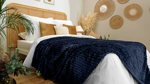 Blanket 200 x 220 Microfiber Embossed Plush Ala 3D Slice 03