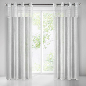 Grace Decorative Curtain 140 x 250 White Throw