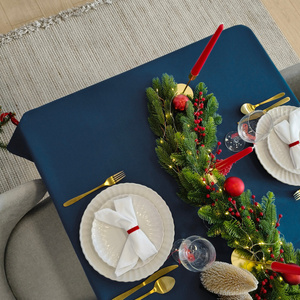 Tablecloth 130x180 Stain-Resistant Surbo Navy Blue