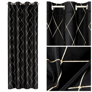 Pierre Cardin Margo Curtain Black 140 x 250 Slipcover