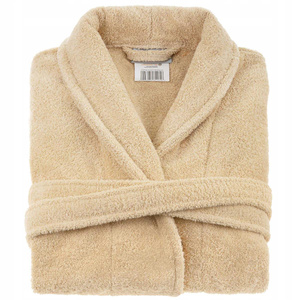 Hotel Bathrobe Cotton Terry Unisex L/XL Beige