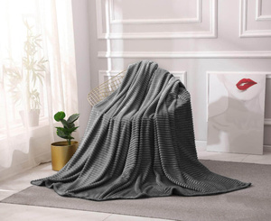 Blanket 160 x 200 Microfiber Plush Stripes Cadence 02
