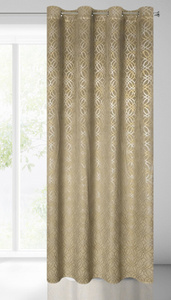 Curtain 140 x 250 Decorative Velvet Areta Beige