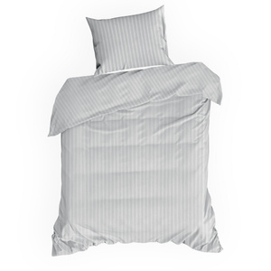 Bedding 140 x 200 2pcs Satin Cotton Vera Silver