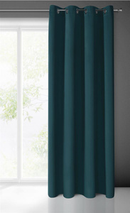 Curtain 135 x 250 Decorative Blackout Logan Petrol