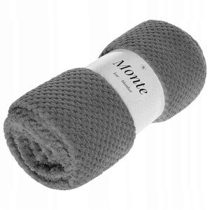 Blanket 200 x 220 Microfiber Jacquard Monte Graphite