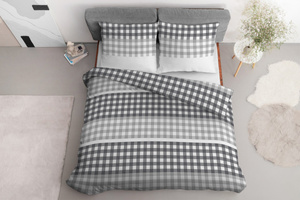 Bedding 160 x 200 3pcs Asti Satin Cotton 4914_A