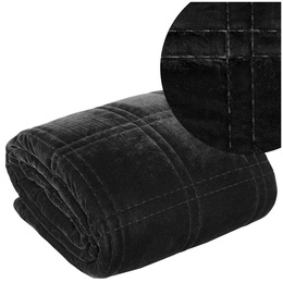 Bedspread 170 x 210 Decorative KRISTIN2 Black