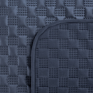 Quilted Velvet Bedspread Sofia4 170 x 210 Navy Blue