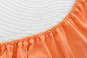 Jersey sheet with elastic 010_D Salmon 140x200