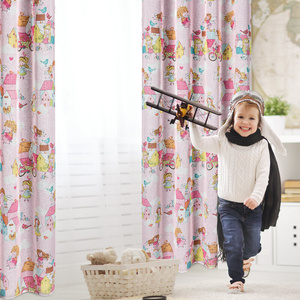 Polly Decorative Curtain 140 x 250 Pink
